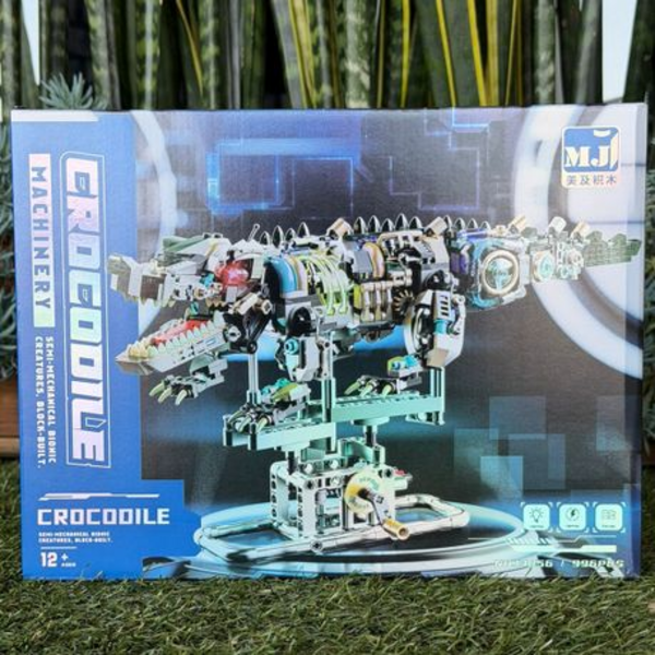MJI Mechanical Crocodile Brick Set - 996 Pieces Ages 12+