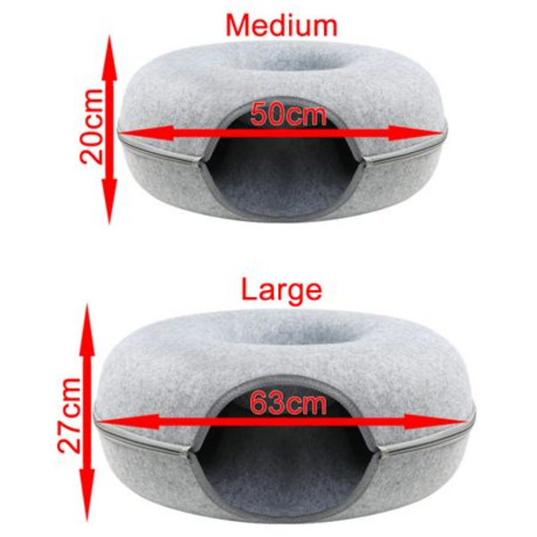 Donut Cat Cave (Please Select Size & Colour)
