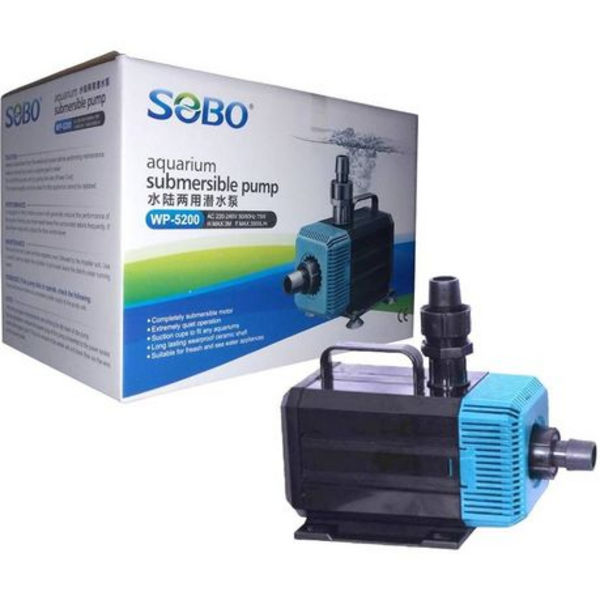 SOBO Submersible Water Pump. 75w, 3500 L/H, Max Height 3m.