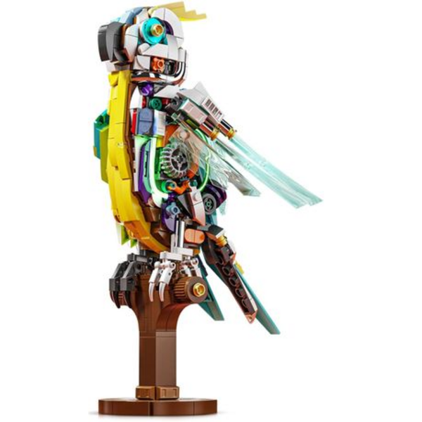 MJI Mechanical Parrot Display Brick Set - 688 pcs (Ages 12+)