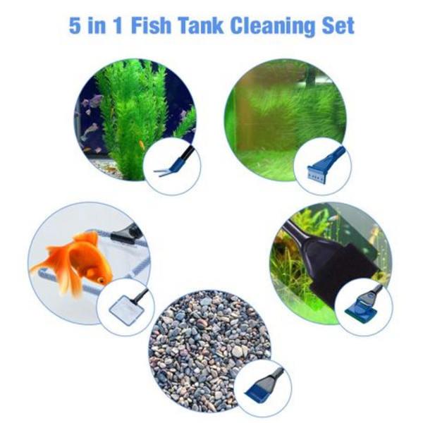 iLonda 5 in 1 Aquarium Cleaning Set