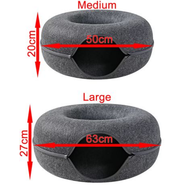 Donut Cat Cave (Please Select Size & Colour)