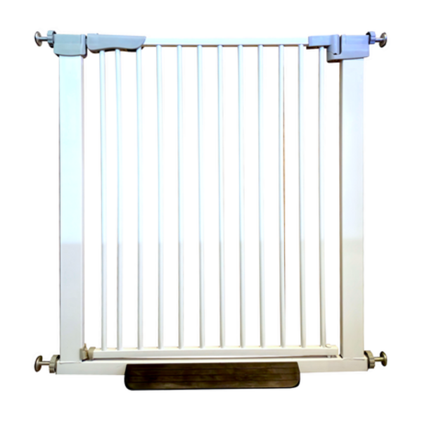 Safe Metal Expandable Gate with Narrow Bar - Pet and Baby Safety Door