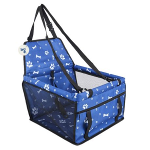 Portable Pet Booster Car Seat with Clip-On Safety Leash & PVC Frame - Image 4