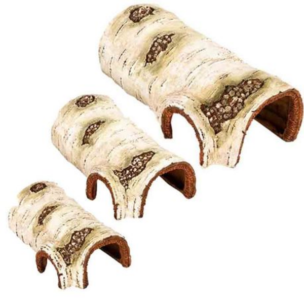 Birch Log Hide Reptile Shelter
