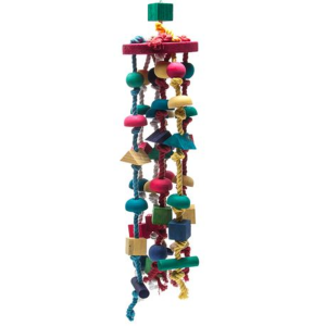 Parrot World Bird Toy Rope & Wood (T-038)