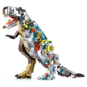 MJI Machinery Dinosaur - 1388 Piece Mechanical T-Rex Building Kit (Manual)