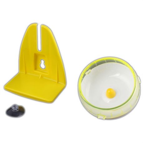 Silent Hamster Wheel With Stand & Suction Cup