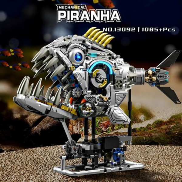 MJI Mechanical Piranha Building Blocks - 1085 pieces Ages 12+
