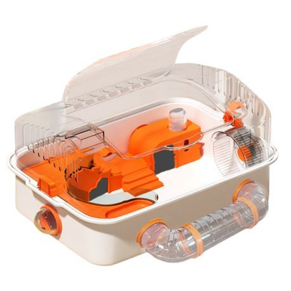 Panoramic Hamster Cage with Tunnel System & External Viewing Dome - 48cm