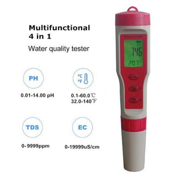 4 in 1 Water Quality Tester