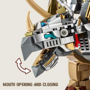 MJI Mechanical Dinosaur - Triceratops Cyborg Building Block Model 1368 pcs - Image 2