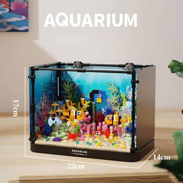 Aquarium Clownfish Coral Tank Building Set - 568 Pieces (Ages 8+)