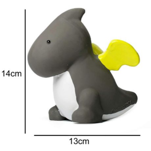Latex Dragon Dog Toy with Squeaker - Non-Toxic Natural Rubber (14cm) - Image 2