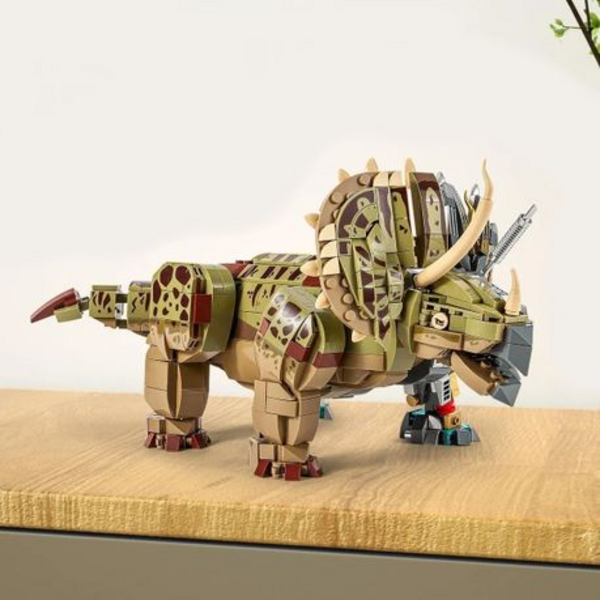 MJI Mechanical Dinosaur - Triceratops Cyborg Building Block Model 1368 pcs