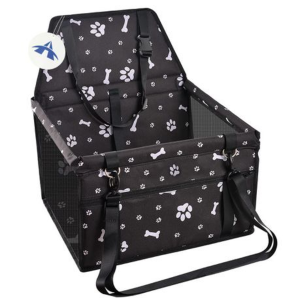 Portable Pet Booster Car Seat with Clip-On Safety Leash & PVC Frame - Image 7