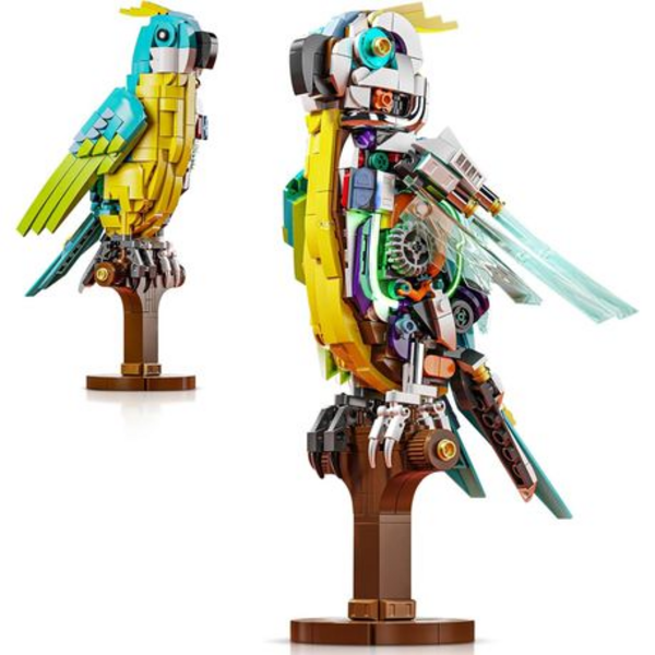 MJI Mechanical Parrot Display Brick Set - 688 pcs (Ages 12+)