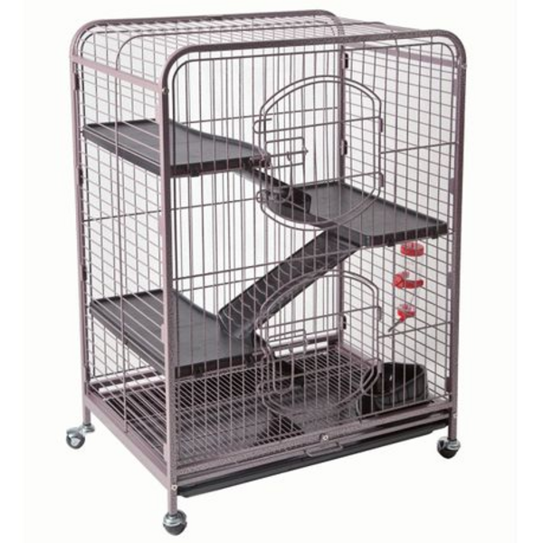 Small Animal 3 Tier Cage with Ramps & Accessories (64x43.4x92.5cm)