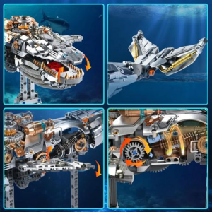 MJI Mechanical Whale 13059 Building Kit 1388 Pieces Ages 12+ - Image 4