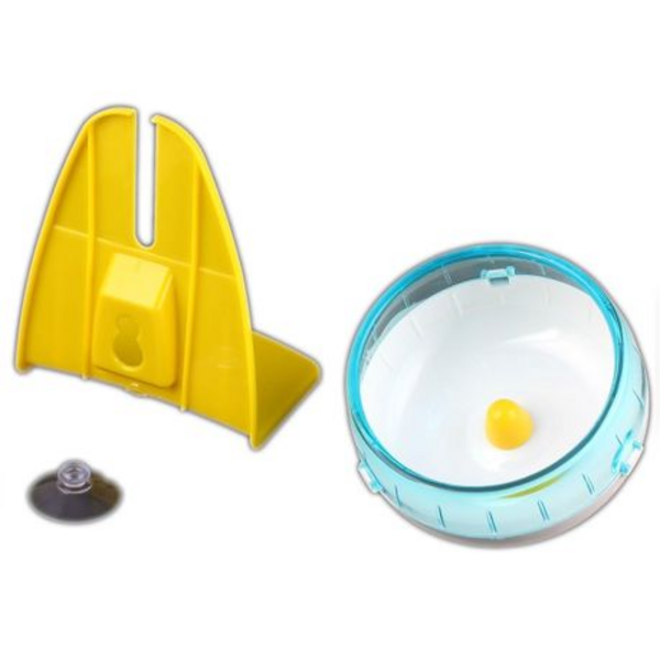 Silent Hamster Wheel With Stand & Suction Cup