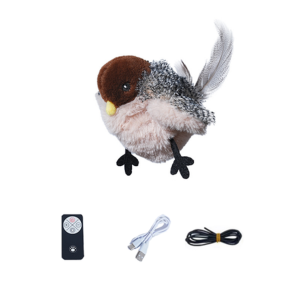 Cat Toy Flapping Wings And Making Sound Sparrow - Interactive Relaxation