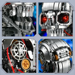 MJI Mechanical Skeleton Skull - 1099 - Piece 23.5 cm - Image 6