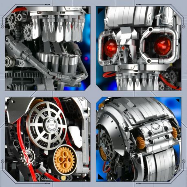 MJI Mechanical Skeleton Skull - 1099 - Piece 23.5 cm