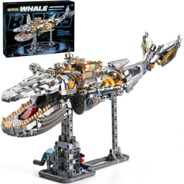 MJI Mechanical Whale 13059 Building Kit 1388 Pieces Ages 12+