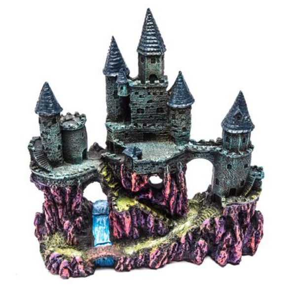 Magical Castle Fish Tank/Aquarium Resin Ornament (24x10x25cm)