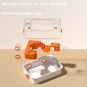 Panoramic Hamster Cage with Tunnel System & External Viewing Dome - 48cm - Image 6