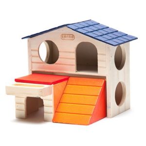 Carno Wooden Hamster House with Ramp and Porch
