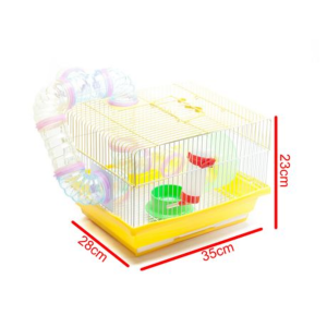 Hamster Cage With Tunnel (35cm x 28cm x 23cm) - Image 4