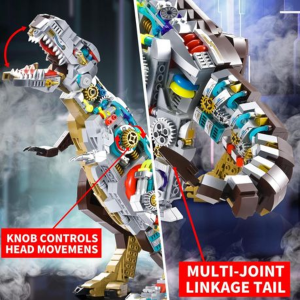 MJI Machinery Dinosaur - 1388 Piece Mechanical T-Rex Building Kit (Manual) - Image 3