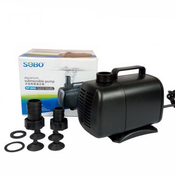 SOBO Submersible Water Pump. 135w, 6000 L/H, Max Height 5.5m.