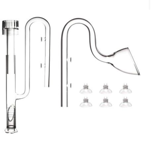 17mm Glass Lilly Pipe With ABS Skimmer Combo (Inflow & Outflow)