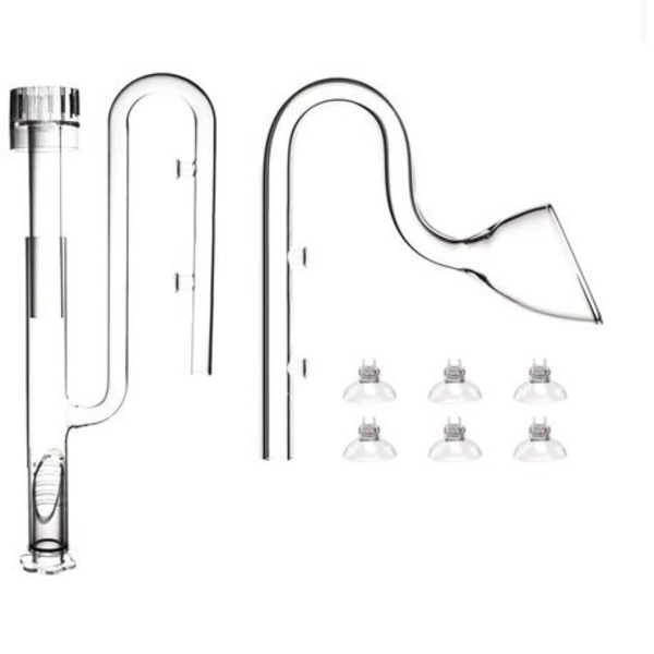17mm Glass Lilly Pipe With ABS Skimmer Combo (Inflow & Outflow)