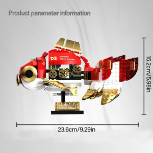 Steam Davinci Red Ryukin Goldfish Building Set - 334 Pieces (Ages 12+) - Image 2