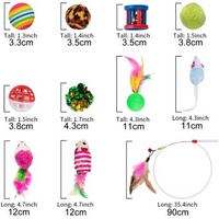 21 Piece Interactive Cat Play Set With T-shaped Tunnel - Image 2