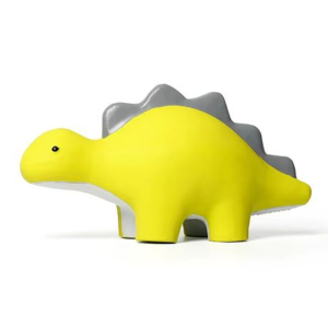 Latex Stegosaurus Dog Toy with Squeaker - Non-Toxic Natural Rubber (19cm)