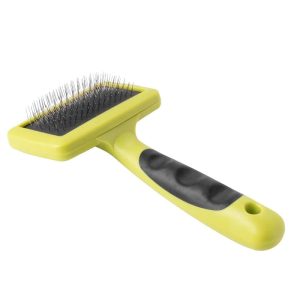 Green Meadow Slicker Brush – Deshedding & Detangling Grooming Tool