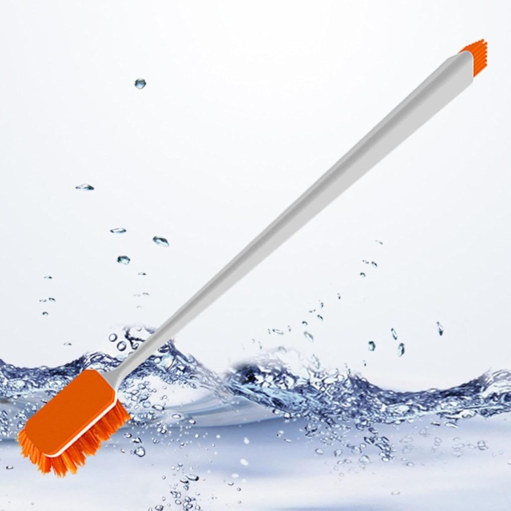 Qanvee Long Handle Aquarium Cleaning Brush – Dual Head Algae Cleaner