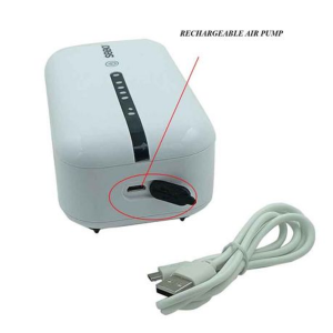 SOBO AC/DC Air Pump With Lithium Battery (Double Outlet) - Image 2