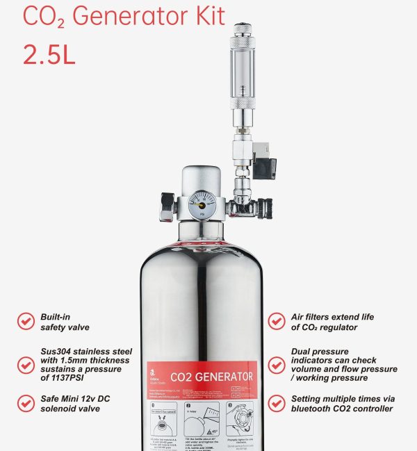 Chihiros CO₂ Generator Kit 2.5L – Smart DIY CO₂ System with App Control