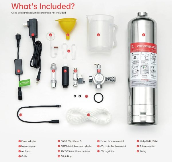 Chihiros CO₂ Generator Kit 2.5L – Smart DIY CO₂ System with App Control