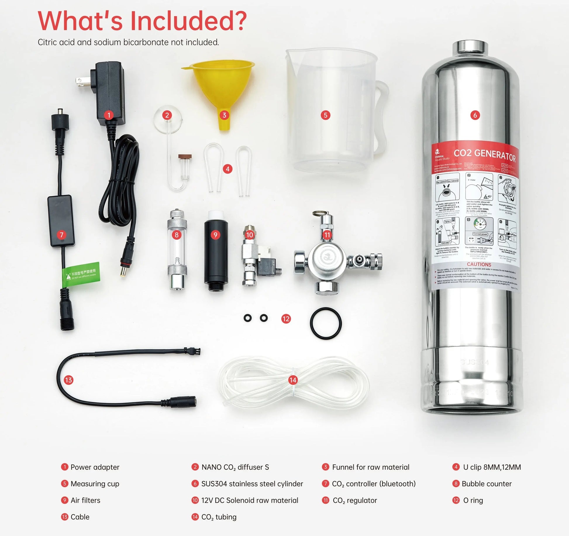 Chihiros CO₂ Generator Kit 2.5L – Smart DIY CO₂ System with App Control - Image 4