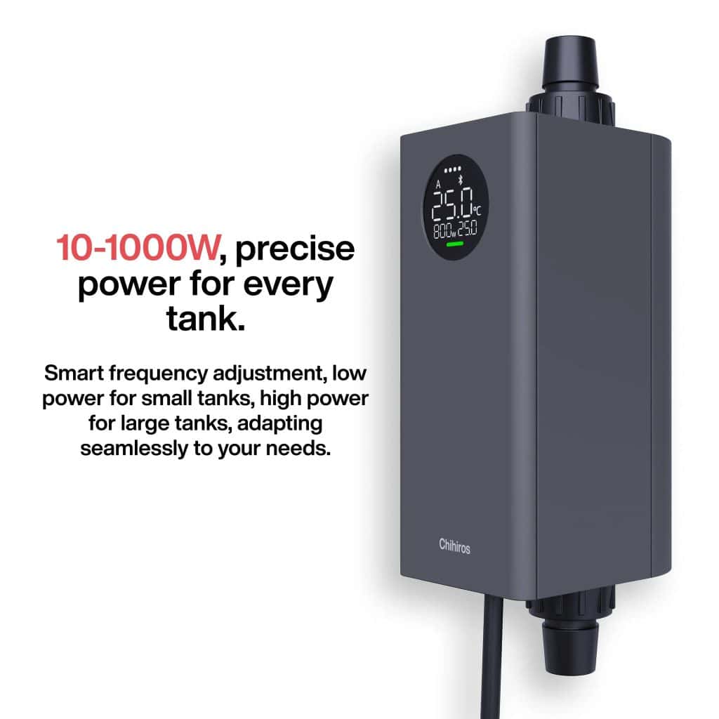 Chihiros Heater Pro EU Version 10–1000W – Inline Aquarium Heater (16/22mm)