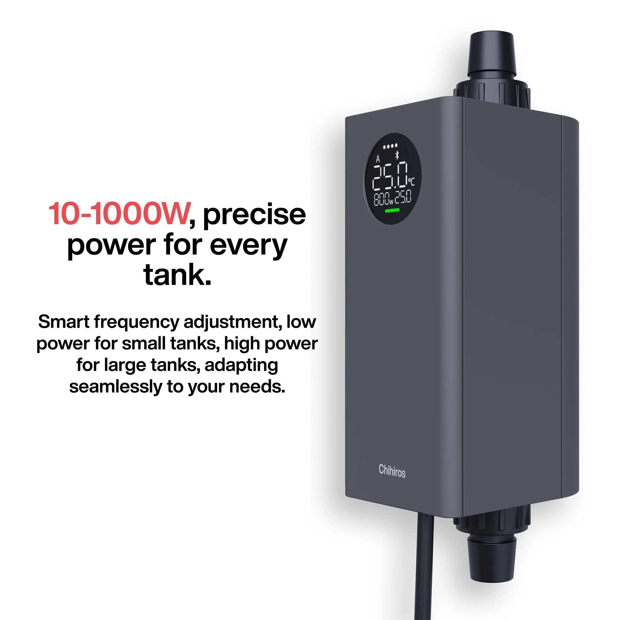Chihiros Heater Pro EU Version 10–1000W – Inline Aquarium Heater (16/22mm) - Image 7