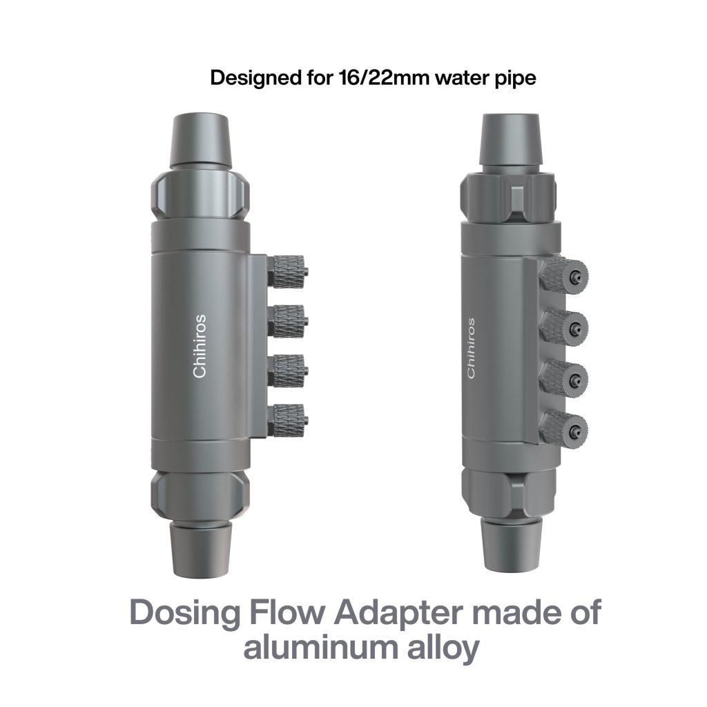 Chihiros Dosing Flow Adapter – Inline Fertiliser Injection System (12/16mm & 16/22mm)