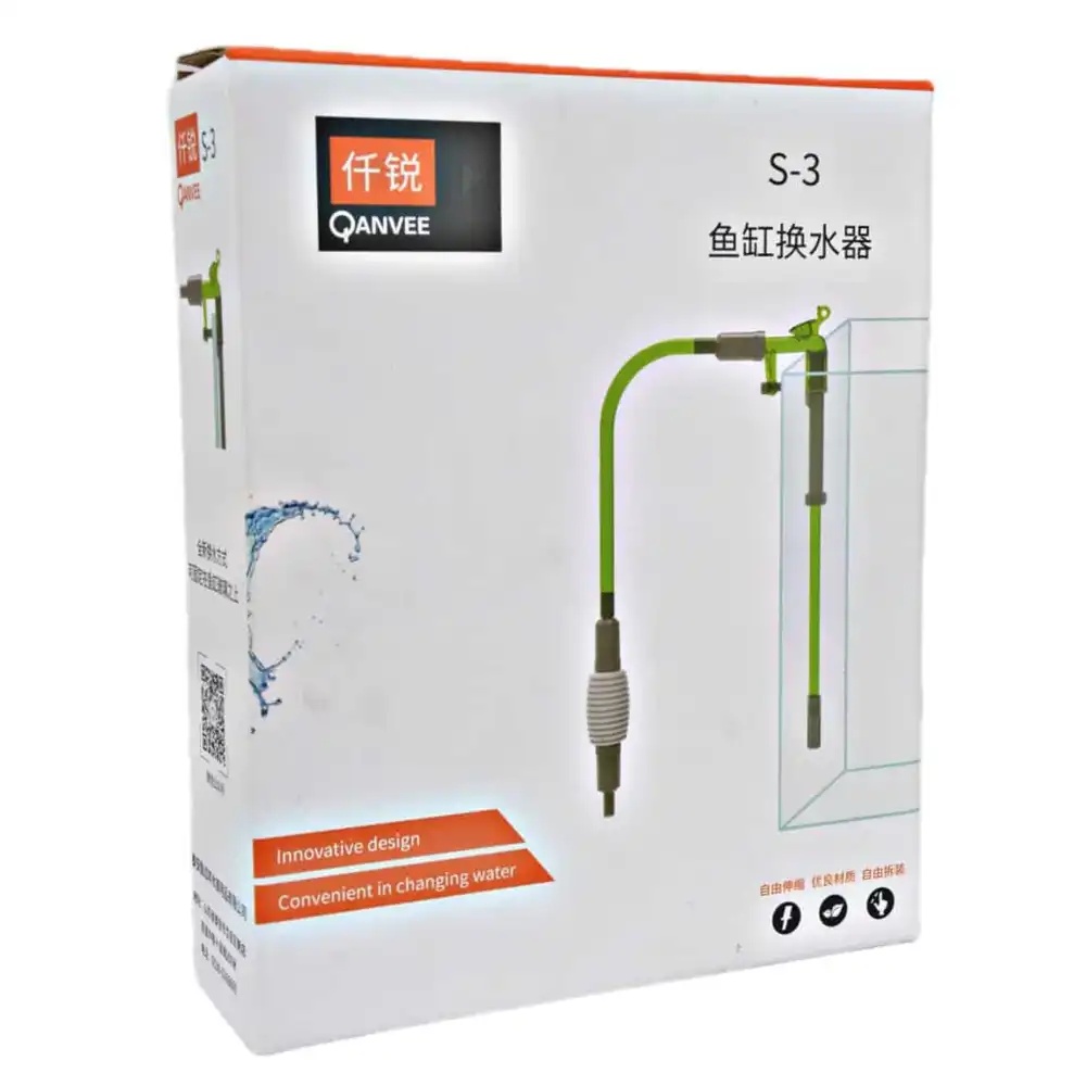 Qanvee Siphon Pipe Exchange Water Pipe S3 – Aquarium Water Changer & Gravel Cleaner - Image 1