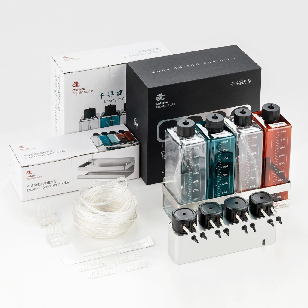 Chihiros Complete Dosing System Kit – 2 Head / 4 Head + Containers + Tube Holder + Tubing